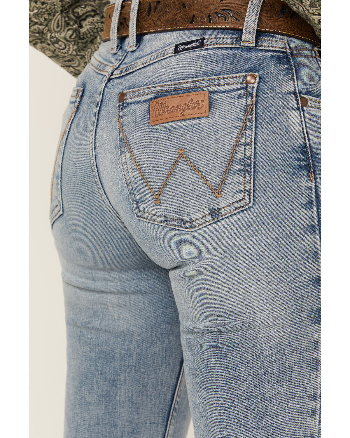 Product Name:  Wrangler Retro Women's Dillon Light Wash Mid Rise Mae Stretch Bootcut Jeans
