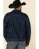 Image #3 - Wrangler Men's Faded Indigo Plaid Lined Denim Jacket , , hi-res