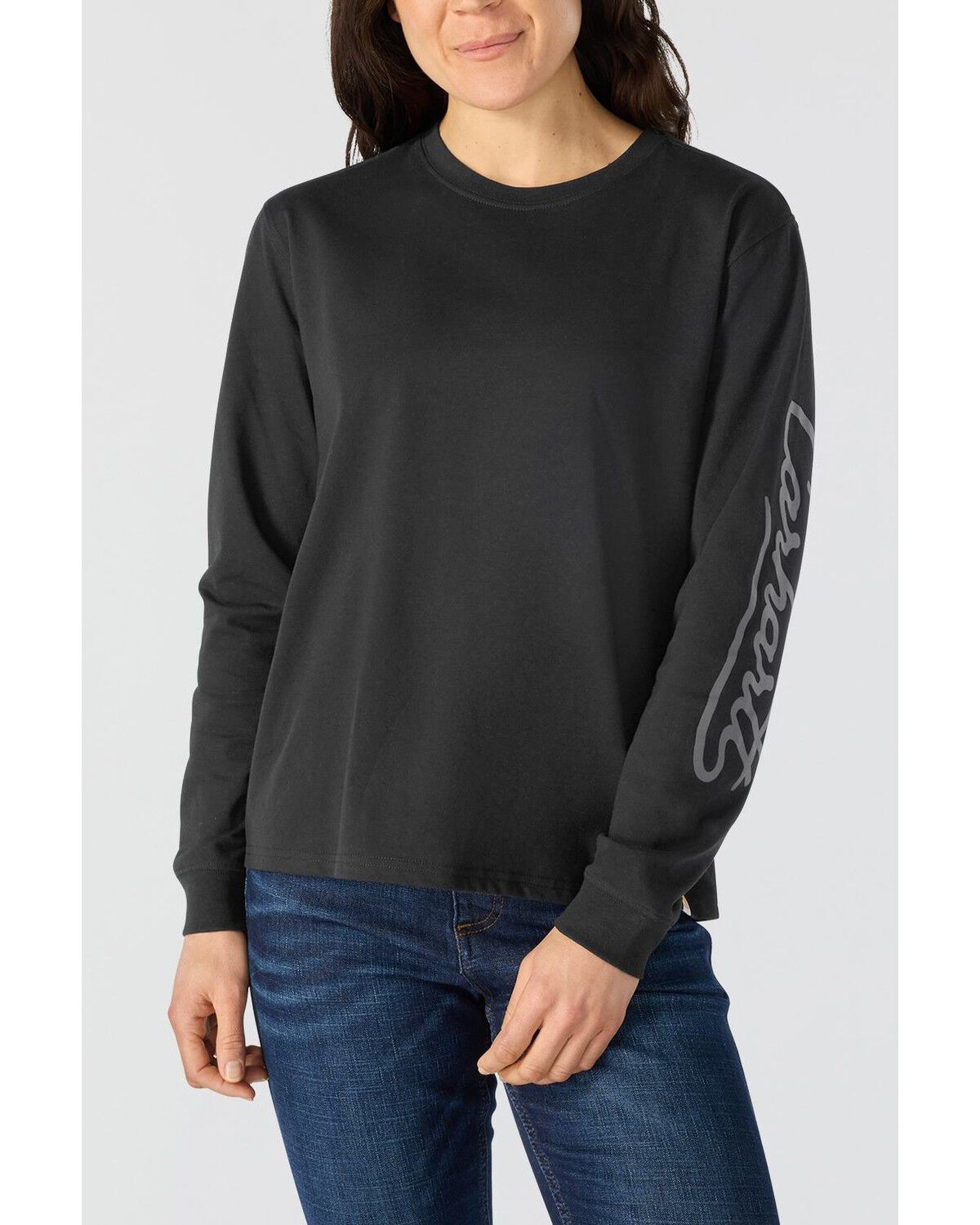 Carhartt Women's Irvine Loose Long Sleeve Work Shirt, Black, hi-res