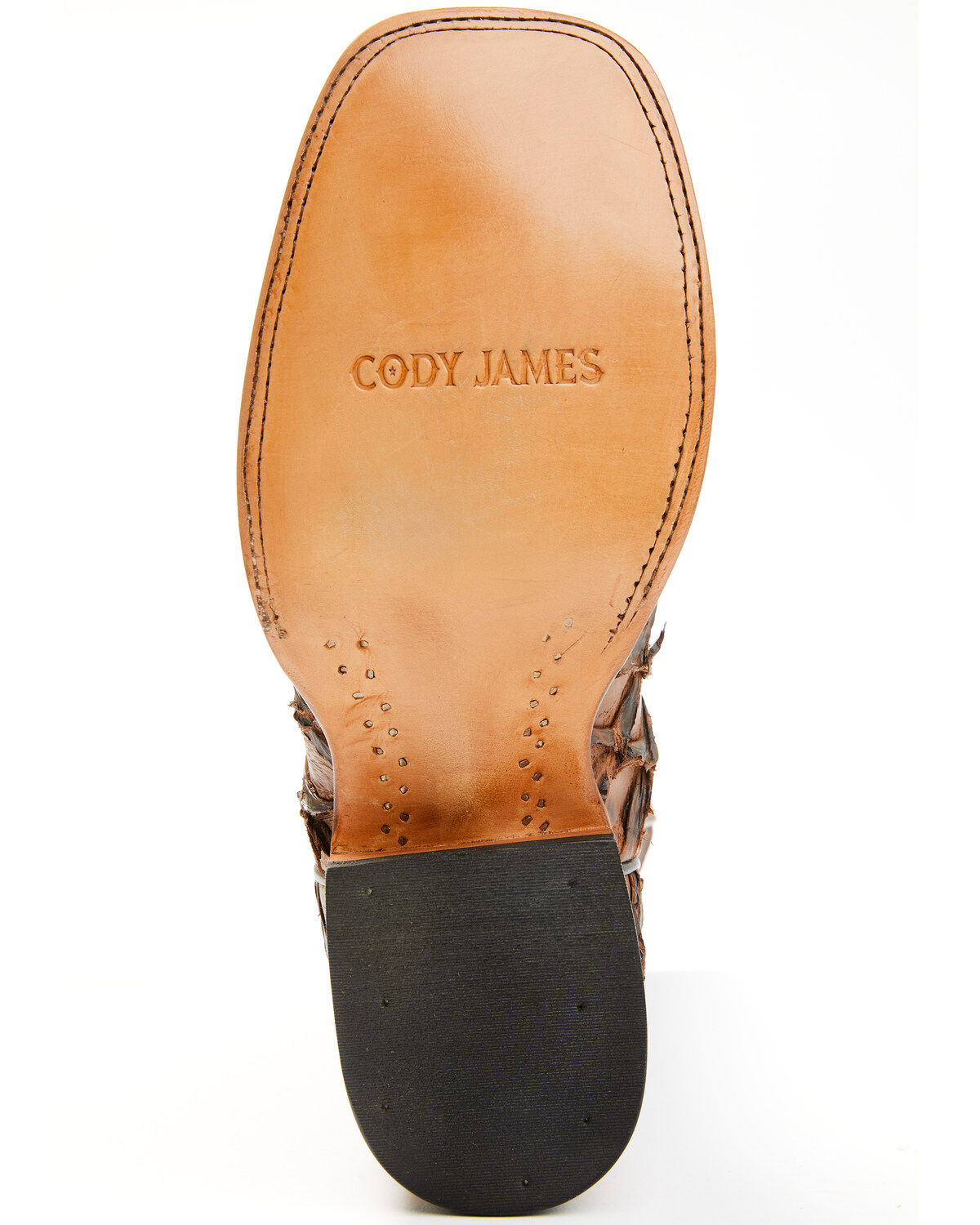 Image #7 - Cody James® Men's Pirarucu Exotic Boots, Brown, hi-res
