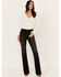 Image #1 - Idyllwind Women's Shadow Lane Mid Rise Debbie Stretch Bootcut Jeans, Black, hi-res