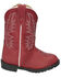 Image #2 - Smoky Mountain Toddler Girls' Hopalong Western Boots - Round Toe, Red, hi-res