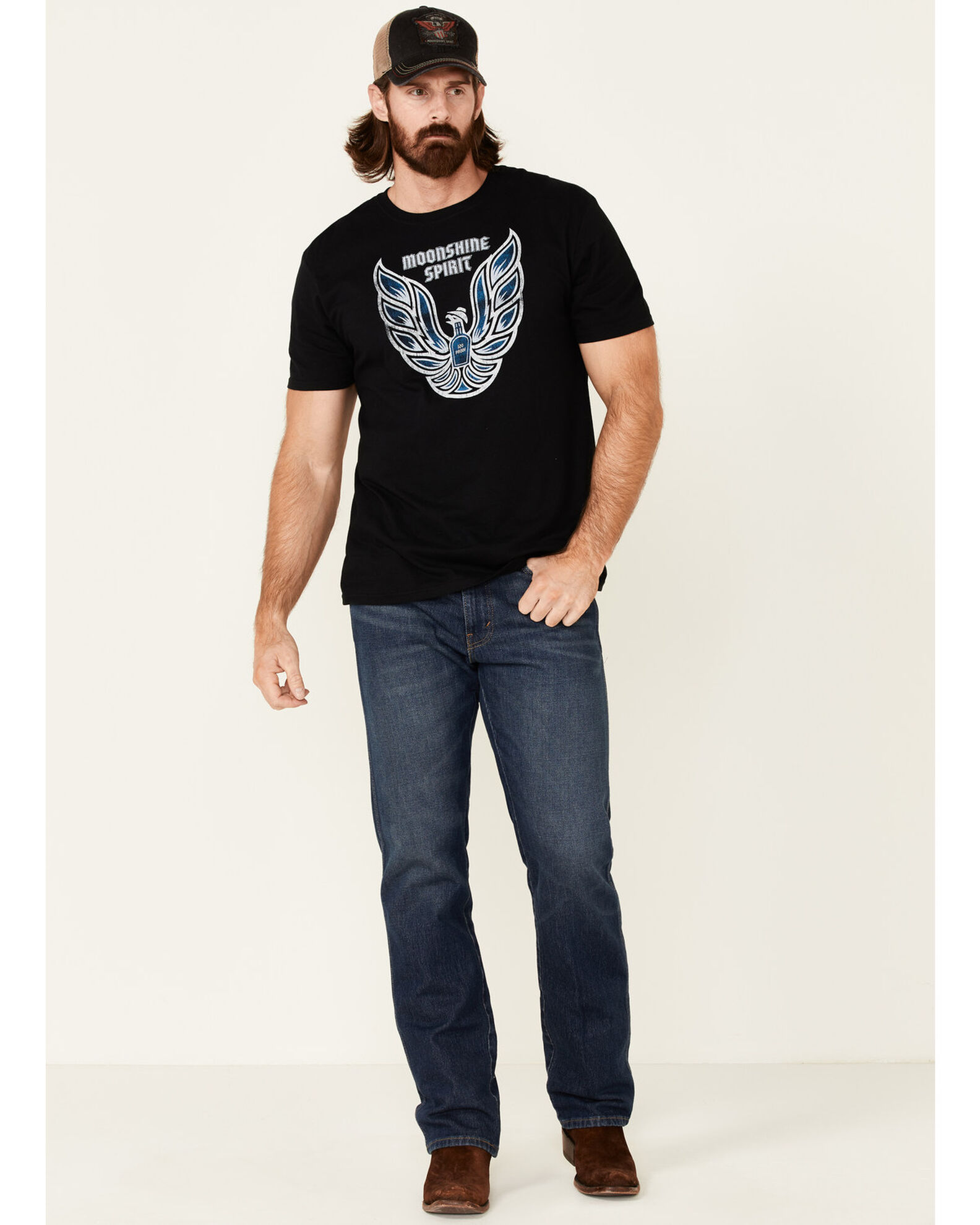 Moonshine Spirit Men's Firebird Graphic Short Sleeve T-Shirt