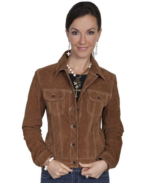 Image #3 - Scully Women's Classic Boar Suede Jacket, , hi-res