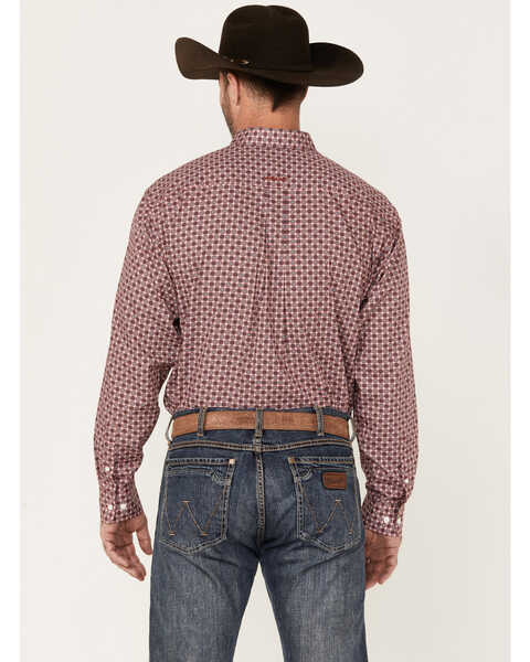 Image #4 - Ariat Men's Wrinkle Free Eldredge Classic Fit Long Sleeve Button-Down Shirt, Pink, hi-res