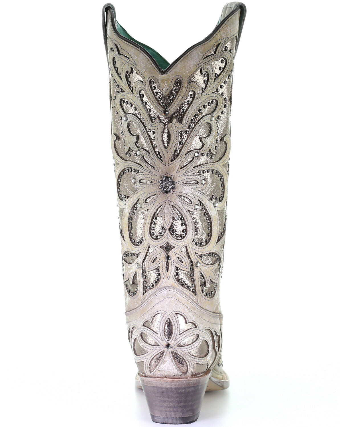 Image #4 - Corral Women's Metallic Inlay Western Boots - Snip Toe, , hi-res