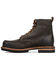 Image #3 - Frye Men's Hudson Lace-Up Work Boot - Moc Toe, Chocolate, hi-res