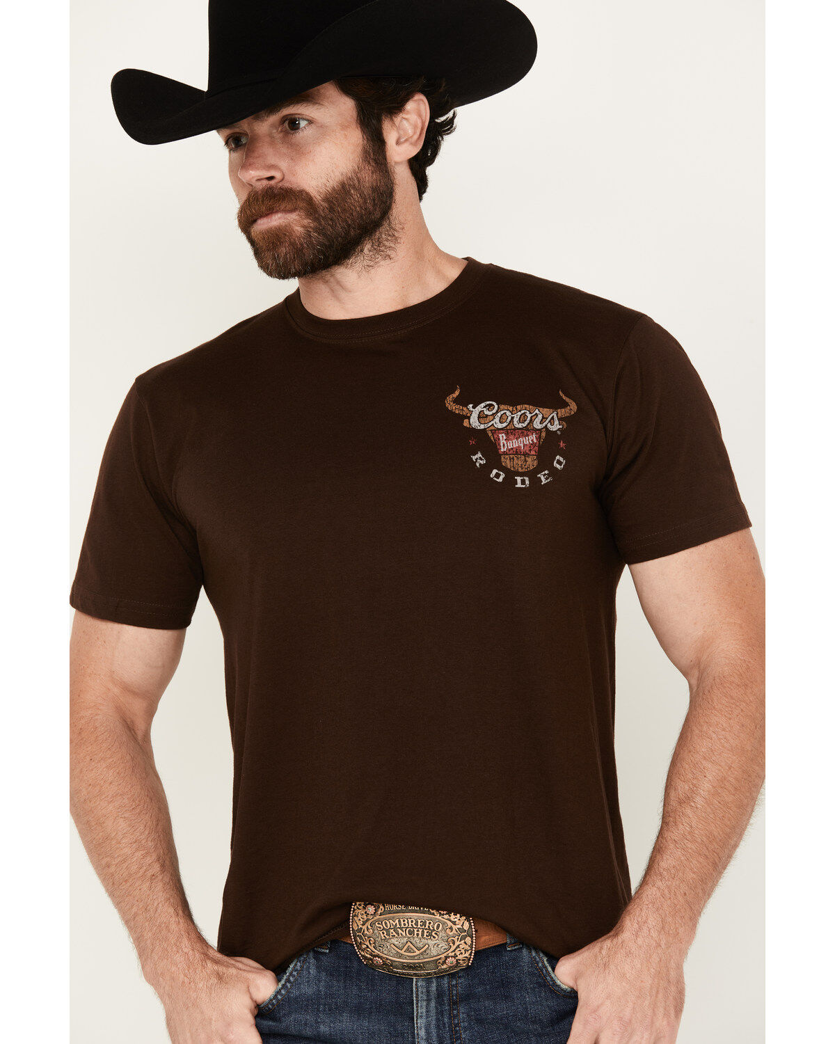 Image #3 - Coors Men's Banquet Logo Short Sleeve Graphic T-Shirt, Brown, hi-res