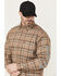 Image #2 - Ariat Men's FR Dean Plaid Print Long Sleeve Button-Down Work Shirt, Khaki, hi-res