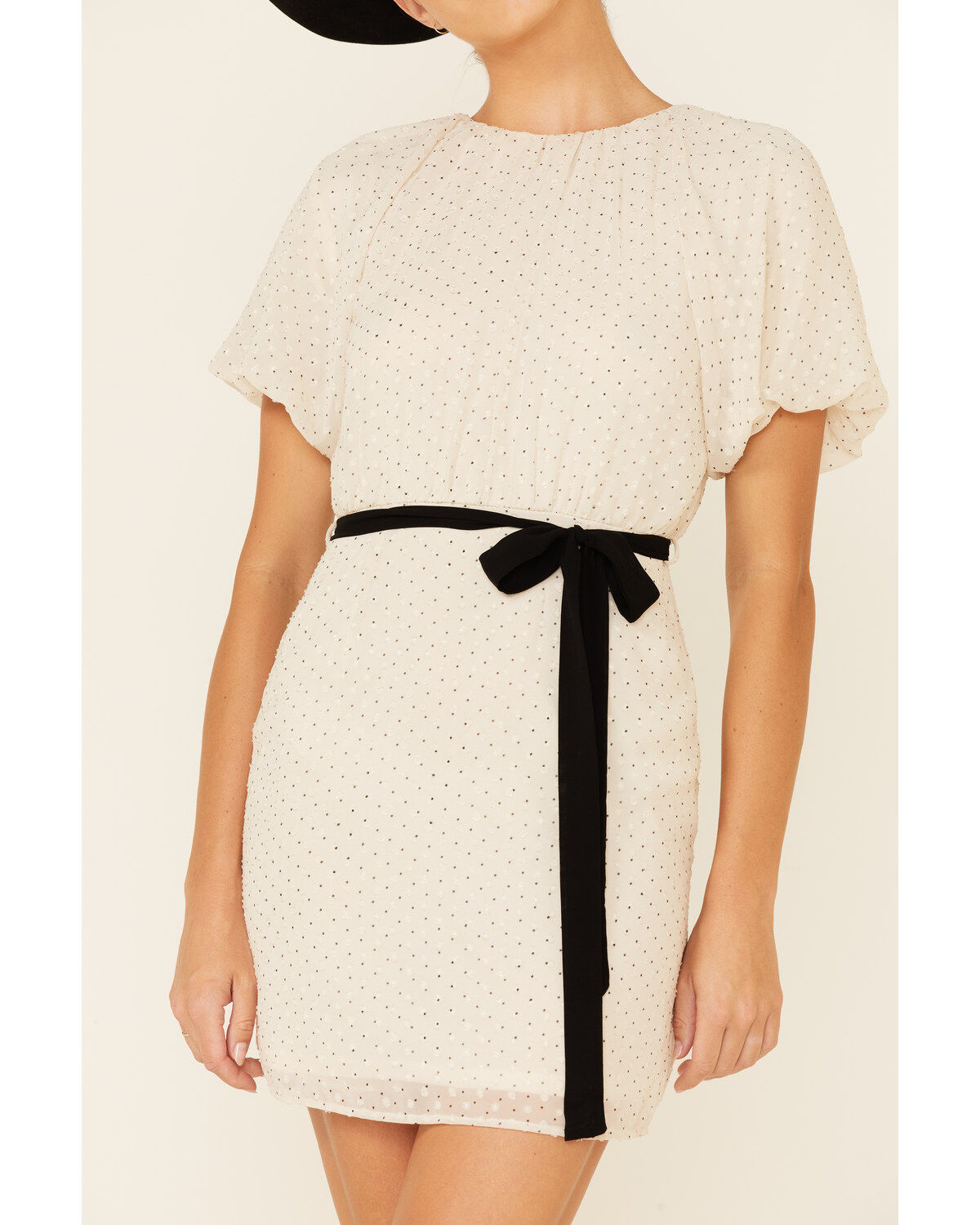 Image #3 - Sadie & Sage Women's Switch It Up Short Sleeve Mini Dress, Ivory, hi-res