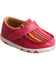 Image #1 - Twisted X Infant Girls' Pink Serape Canvas Driving Moc Shoes , , hi-res