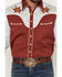 Image #3 - Scully Men's Floral Embroidered Long Sleeve Snap Western Shirt, Mauve, hi-res