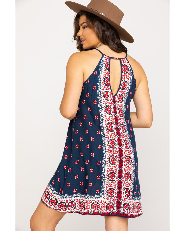 Stetson Women S Bandana Scarf Print Halter Dress Boot Barn