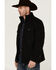 Image #2 - Powder River Outfitters Men's Heather Wool Zip Jacket, Black, hi-res