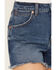 Image #2 - Wrangler Women's Juniper Dark Wash High Rise Cowboy Stretch Denim Shorts, Dark Wash, hi-res