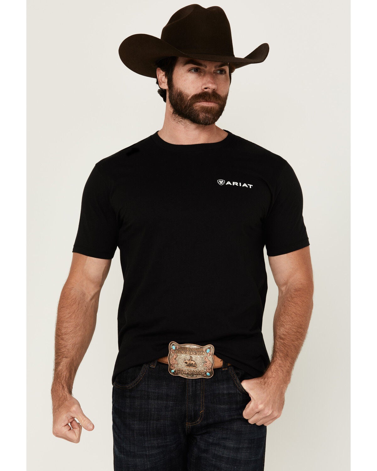 Image #2 - Ariat Men's American Shield Short Sleeve Graphic T-Shirt, , hi-res