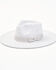Image #1 - Lucca Women's Heather Grey Ariel II Vegan Felt Western Rancher Hat, Heather Grey, hi-res