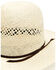 Rodeo King Men's 25X Jute Straw Open Crown Western Hat , Natural, hi-res