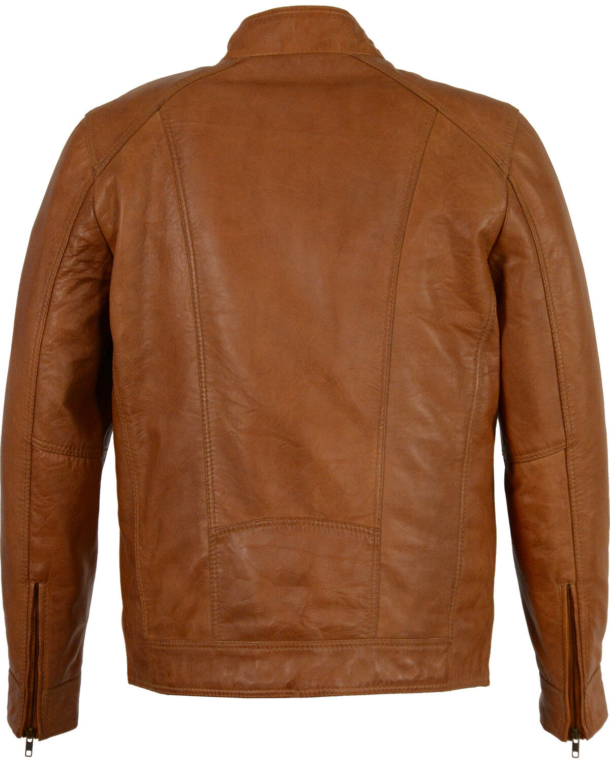 Image #2 - Milwaukee Leather Men's Sheepskin Moto Leather Jacket - 4X, Tan, hi-res