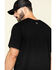 Hawx Men's Pocket Crew Short Sleeve Work T-Shirt - Tall , Black, hi-res