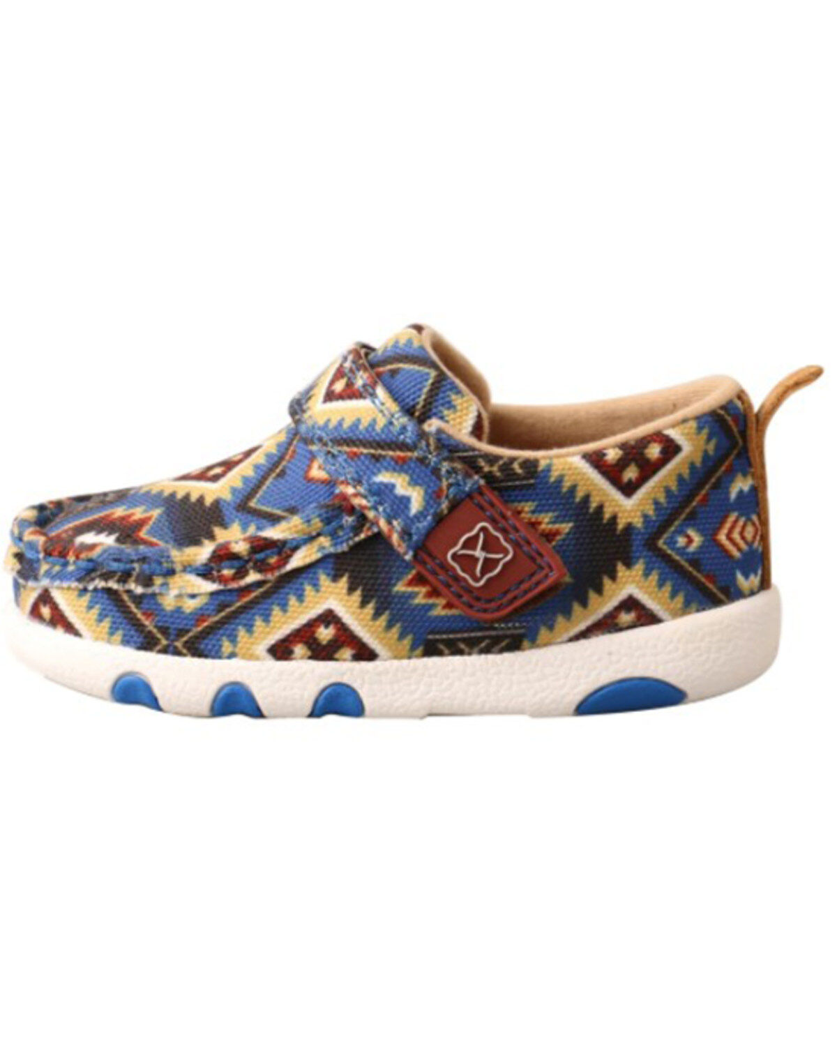 Image #3 - Twisted X Infant Southwestern Print Driving Mocs, Multi, hi-res