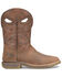 Image #2 - Double H Men's Phantom Rider Roper Pull On Work Boots - Square Toe, Brown, hi-res
