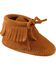 Minnetonka Infant Boys' Fringe Moccasins - Moc Toe, Brown, hi-res