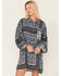 Jen's Pirate Booty Women's Roma Storm Lockhart Floral Print Ruffle Dress, Black, hi-res
