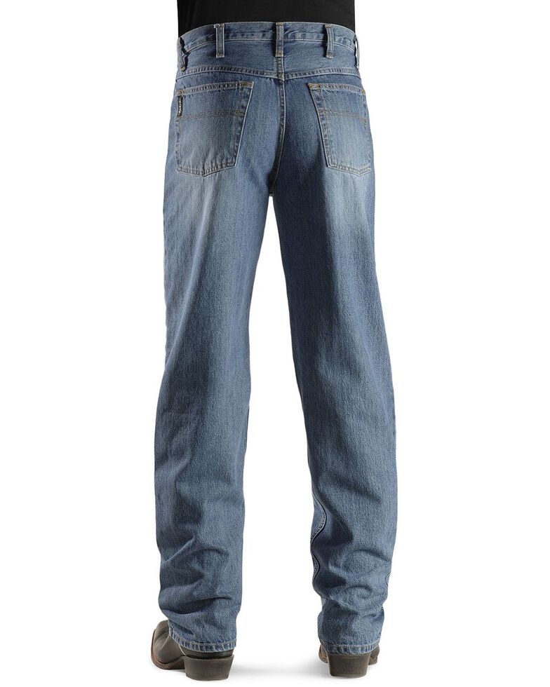 Cinch Men's Black Label Relaxed Fit Stonewash Jeans, Midstone, hi-res