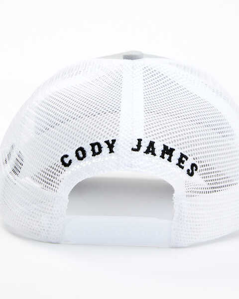 Image #3 - Cody James Men's Cow Logo Patch Mesh-Back Ball Cap , Light Grey, hi-res