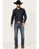 Image #1 - Stetson Men's 1014Rocker Fit Bootcut Jeans, Blue, hi-res