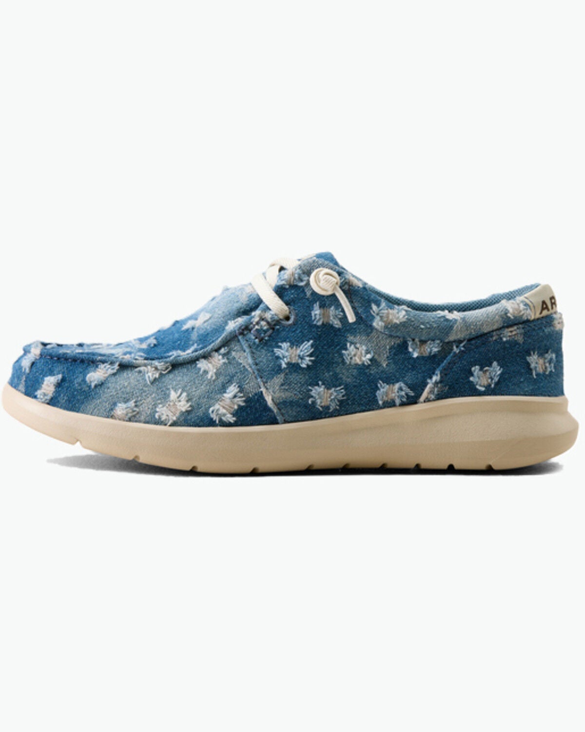 Image #2 - Ariat Women's Denim Hilo Casual Shoes - Moc Toe, Blue, hi-res