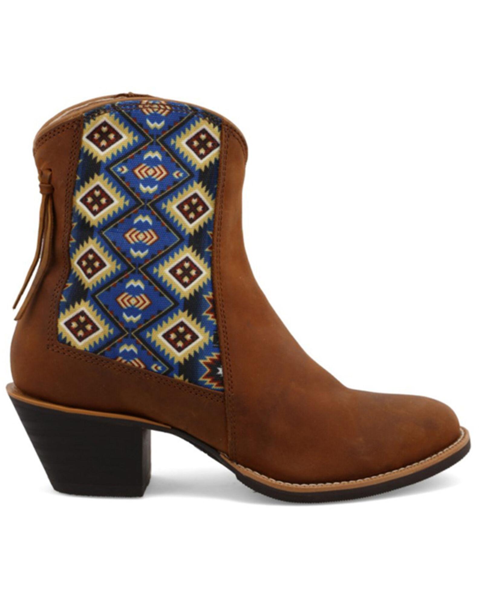 Image #2 - Wrangler Footwear Women's Free Spirit Fashion Booties - Round Toe, Lt Brown, hi-res