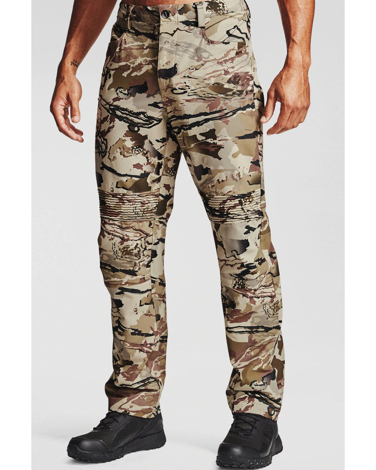 Image #2 - Under Armour Men's Barren Camo Edge Hardwoods Stretch Work Pants, Camouflage, hi-res