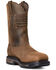 Image #1 - Ariat Men's WorkHog® Patriot Waterproof Western Work Boots - Carbon Toe, Brown, hi-res