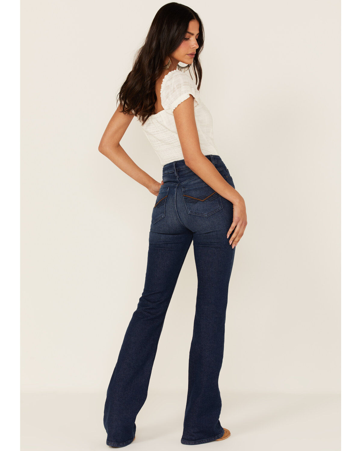 Image #3 - Idyllwind Women's Rebel High Rise Bootcut Stretch Denim Jeans, Dark Wash, hi-res