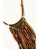 Image #2 - Shyanne Women's Mystic Valley Leather Fringe Necklace, Gold, hi-res