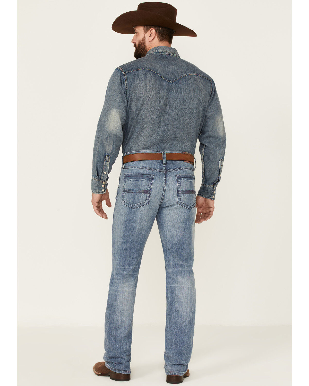 Image #3 - Cody James Men's Buckskin Wash Jackson Slim Straight Stretch Denim Jeans - Tall, Blue, hi-res