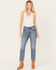 Image #1 - Levi's Premium Women's Medium Wash Must Be Mine 501 Cropped Jeans, Medium Wash, hi-res
