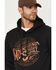 Image #2 - Moonshine Spirit Men's Whiskey Barrel Logo Hooded Sweatshirt, Charcoal, hi-res