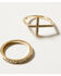 Image #3 - Shyanne Women's Cross Ring Set - 4 Piece, Gold, hi-res