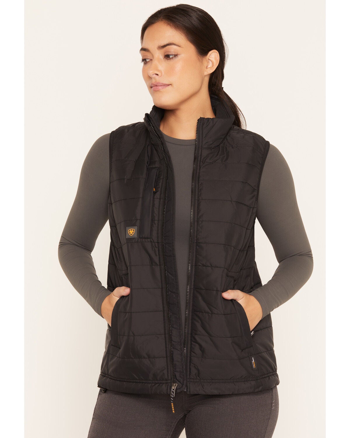Ariat Women's Cordura &reg; Ripstop Lightweight Insulated Vest, Black, hi-res
