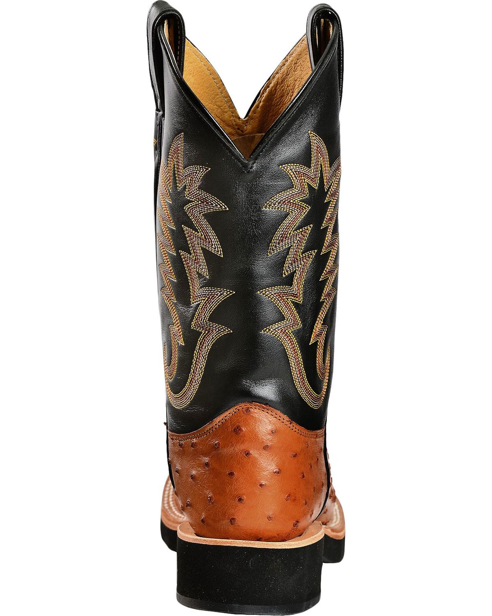 Justin Full Quill Ostrich Cowboy Boots Round Toe Boot Barn
