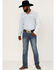 Image #3 - Hooey by Rock & Roll Denim Men's Revolver Medium Wash Reflex Stretch Slim Straight Jeans, Medium Wash, hi-res