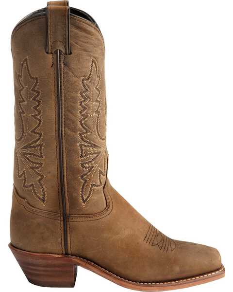 Abilene Women's Oiled Cowhide Western Boots - Square Toe, Olive, hi-res