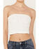 Free People Women's Boulevard Ruched Tube Top, White, hi-res