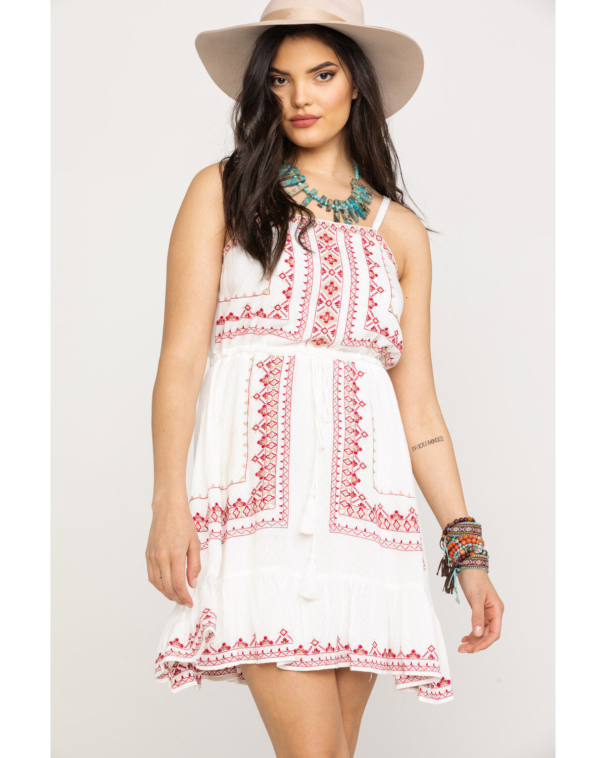 Image #1 - Miss Me Women's Southwestern Embroidered Sundress , , hi-res