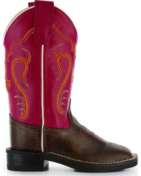 Image #2 - Shyanne Youth Broad Square Toe Western Boots, , hi-res