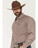 Image #2 - Cinch Men's Medallion Print Long Sleeve Button-Down Western Shirt, Burgundy, hi-res