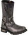 Image #1 - Milwaukee Leather Men's 11" Classic Harness Boots - Square Toe , Black, hi-res